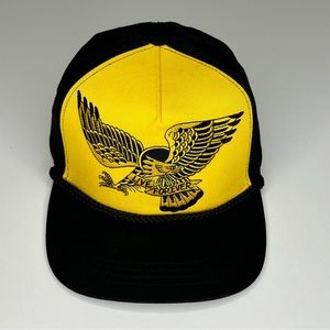 STUNTIN Street Wear “Live Forever” Traditional Eagle SnapBack Yellow Ball cap